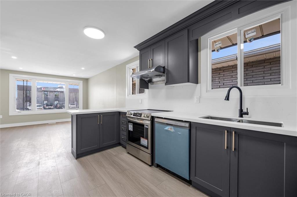 1965 Brampton Street, Hamilton, ON - Indoor Photo Showing Kitchen With Double Sink