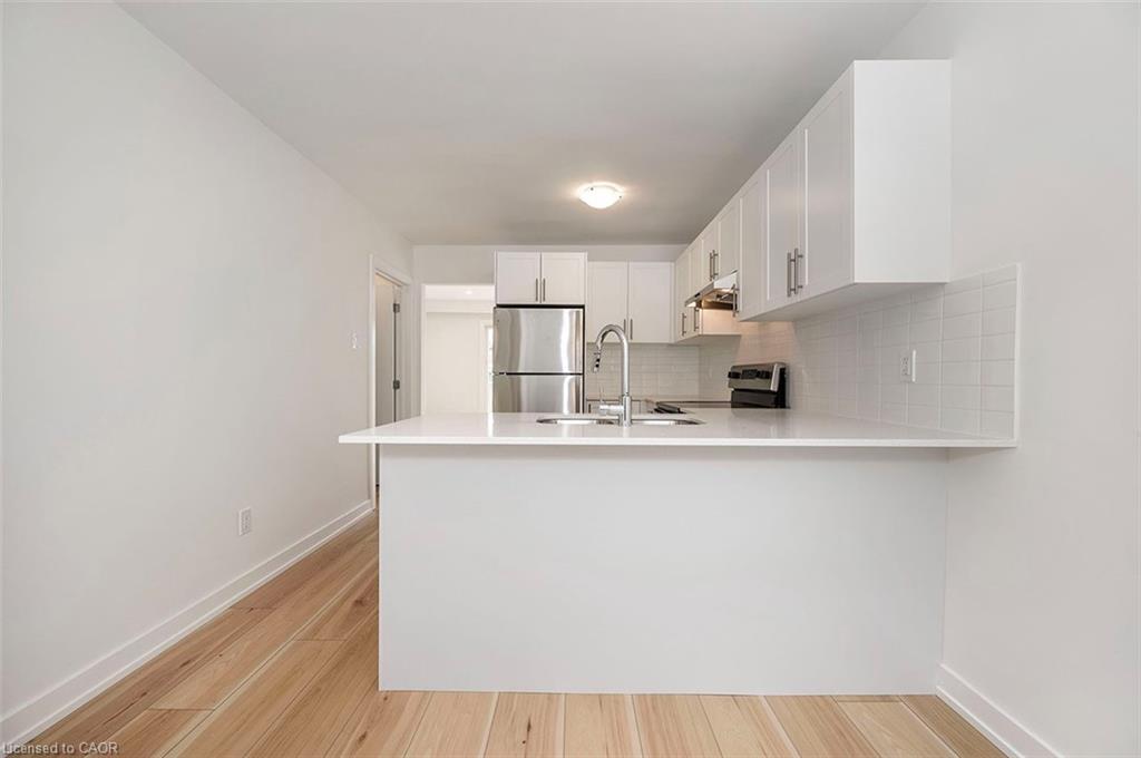 73 Woodman Drive N, Hamilton, ON - Indoor Photo Showing Kitchen With Double Sink