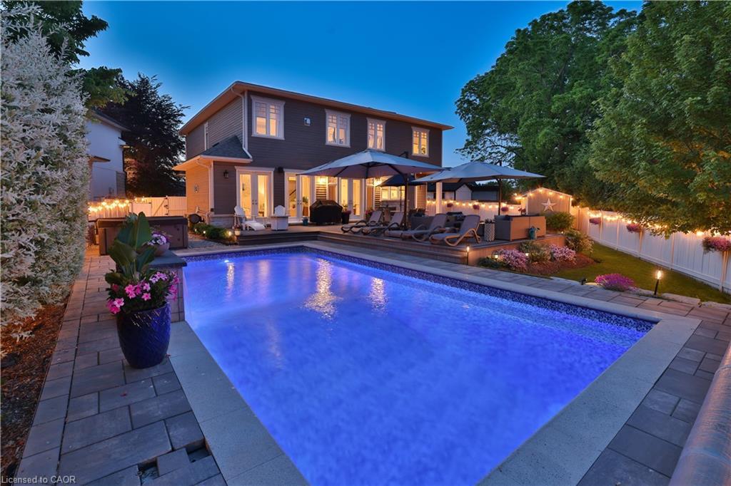 408 Saville Crescent, Oakville, ON - Outdoor With In Ground Pool With Deck Patio Veranda