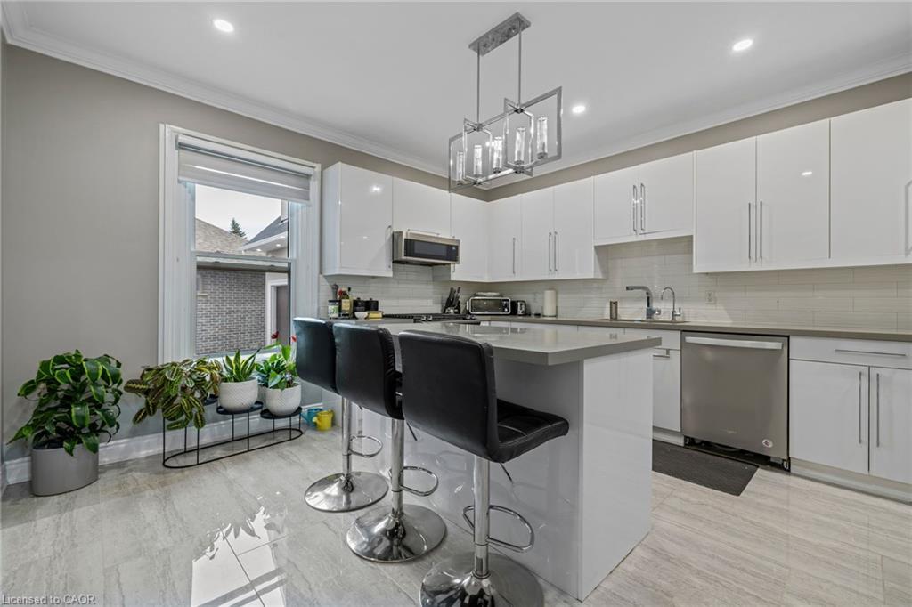 169 Mount Pleasant Street, Brantford, ON - Indoor Photo Showing Kitchen With Upgraded Kitchen