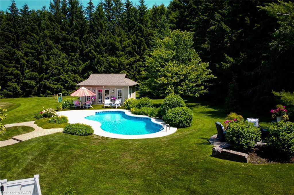 793073 3Rd Line, Mono, ON - Outdoor With In Ground Pool With Backyard