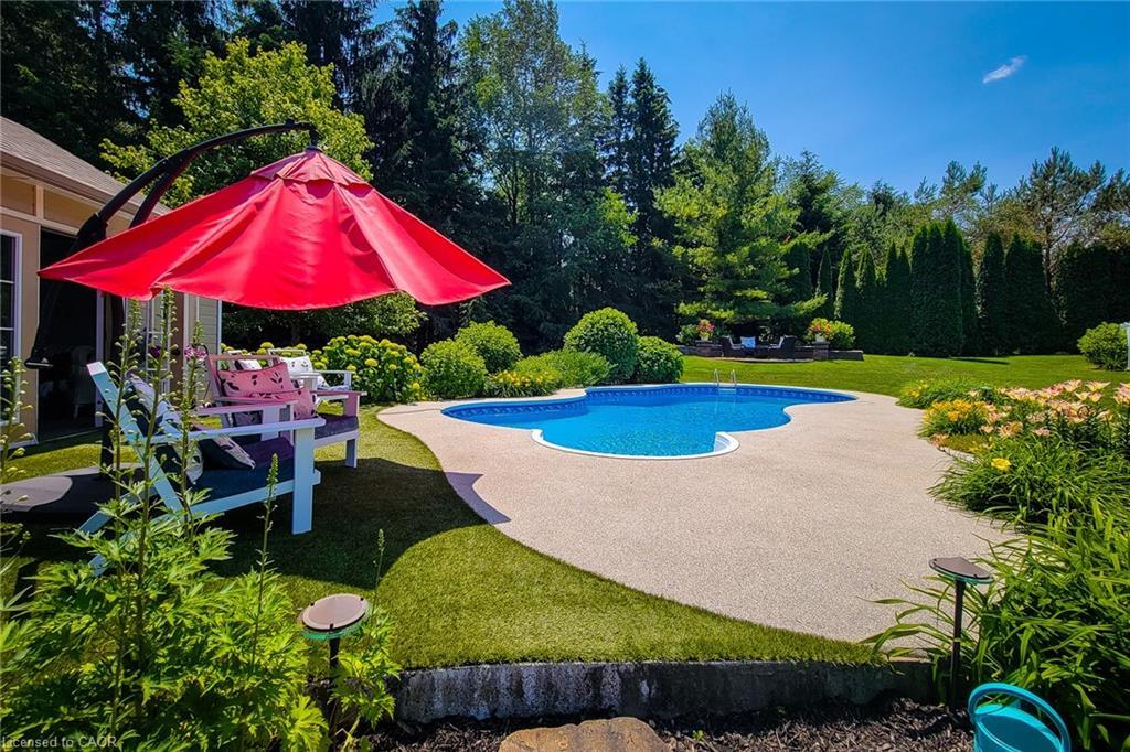 793073 3Rd Line, Mono, ON - Outdoor With In Ground Pool With Backyard