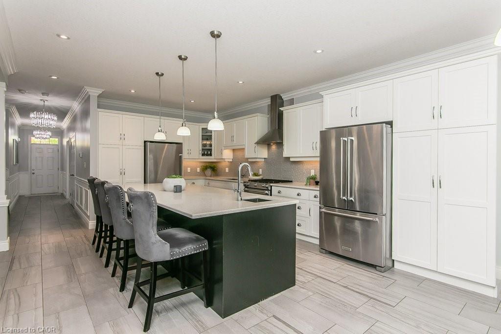 19 Tremaine Drive, Kitchener, ON - Indoor Photo Showing Kitchen With Stainless Steel Kitchen With Upgraded Kitchen