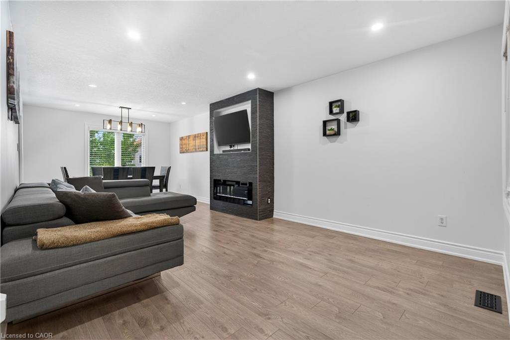 19 Marl Meadow Drive, Kitchener, ON - Indoor Photo Showing Other Room With Fireplace