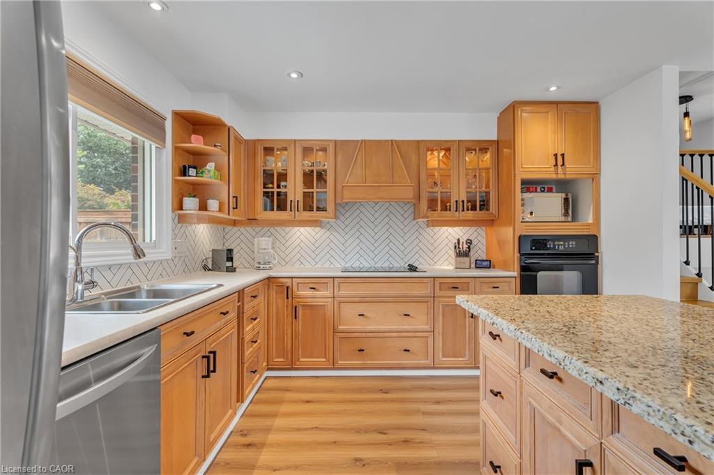35 Hickery Place, Brantford, ON - Indoor Photo Showing Kitchen With Double Sink
