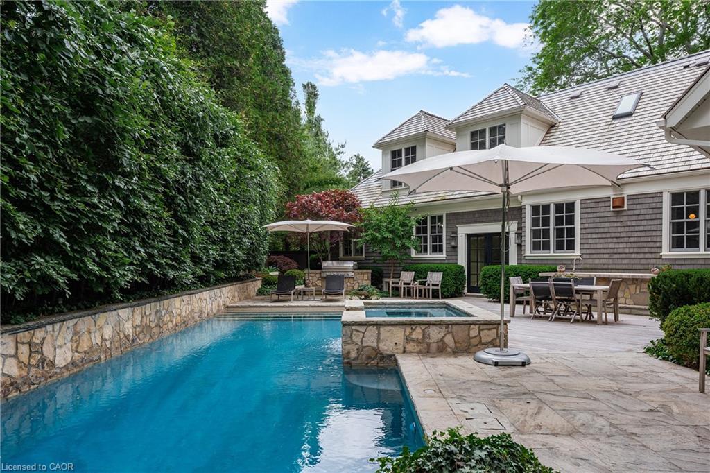 243 Alscot Crescent, Oakville, ON - Outdoor With In Ground Pool With Deck Patio Veranda