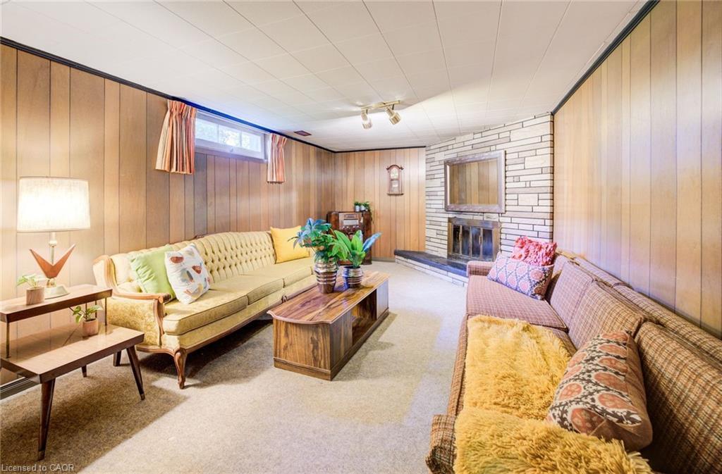 91 Massey Avenue, Kitchener, ON - Indoor With Fireplace