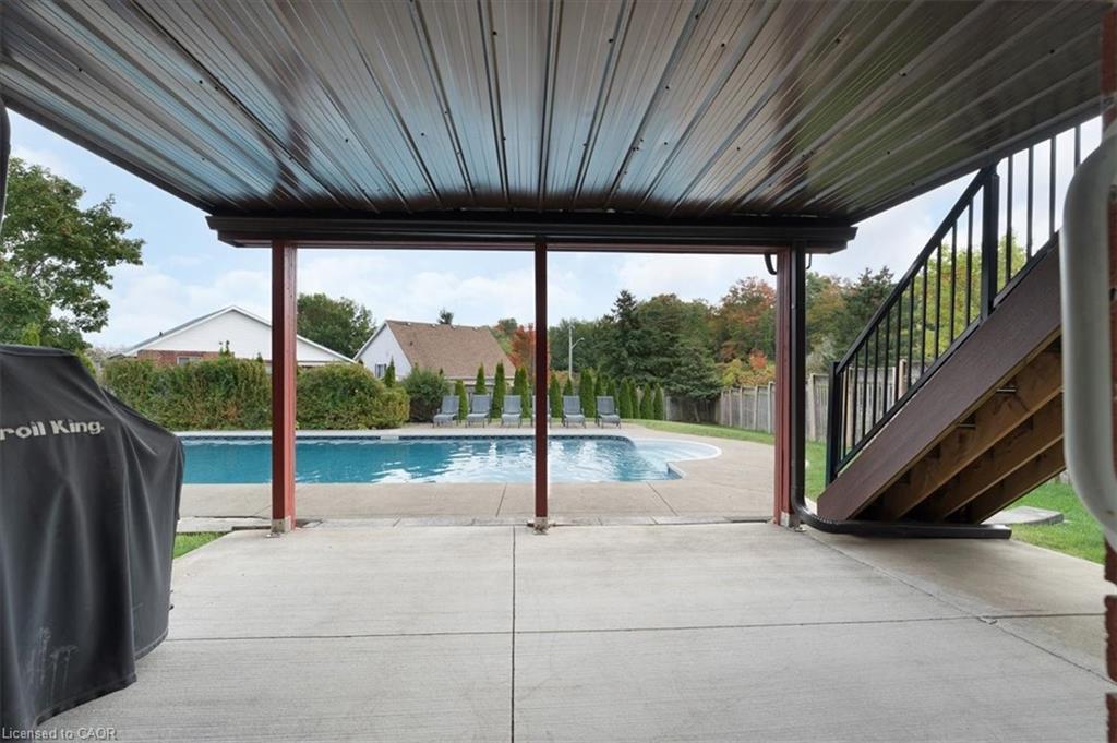 44 Tami Court, Kitchener, ON - Outdoor With In Ground Pool With Deck Patio Veranda With Exterior