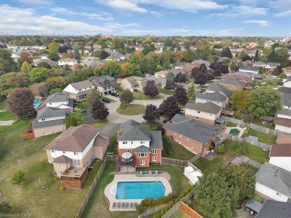 44 Tami Court, Kitchener, ON - Outdoor With In Ground Pool With View