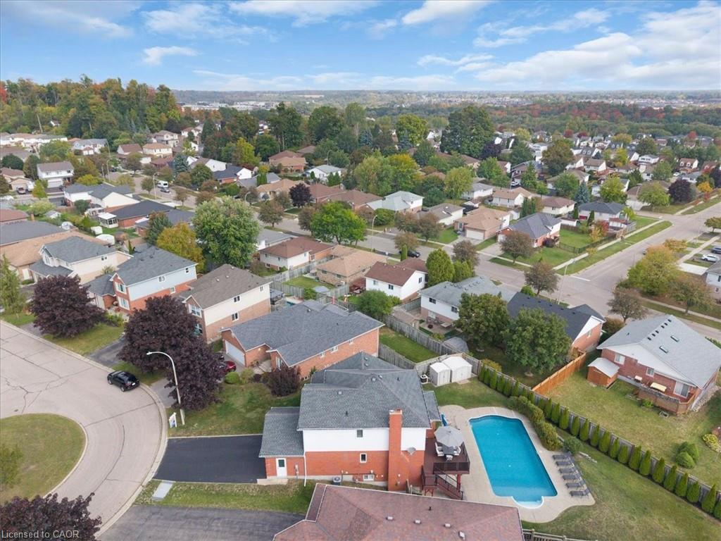 44 Tami Court, Kitchener, ON - Outdoor With In Ground Pool With View