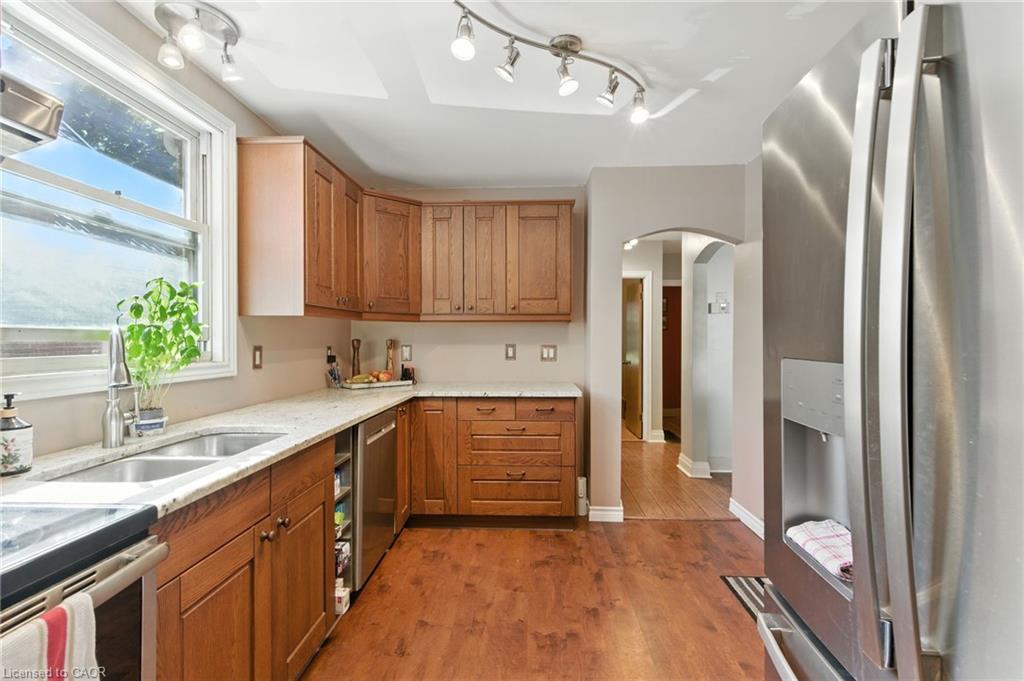 608 Fennell Avenue E, Hamilton, ON - Indoor Photo Showing Kitchen With Double Sink