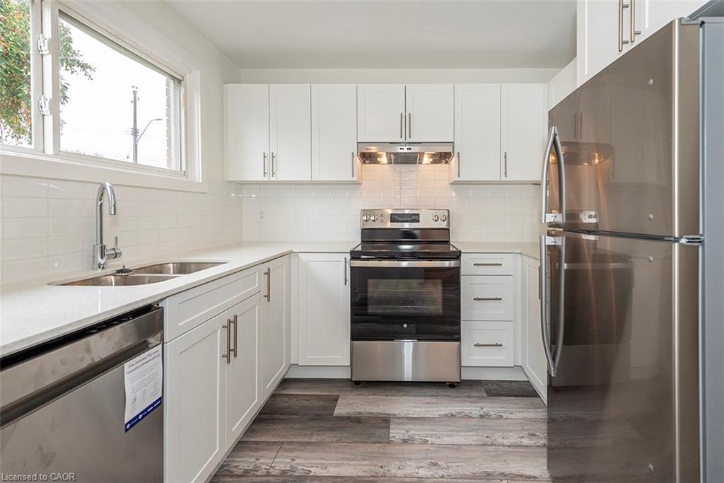 76 Woodman Drive N, Hamilton, ON - Indoor Photo Showing Kitchen With Stainless Steel Kitchen With Double Sink