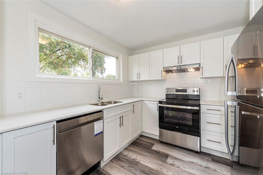 76 Woodman Drive N, Hamilton, ON - Indoor Photo Showing Kitchen With Stainless Steel Kitchen With Double Sink