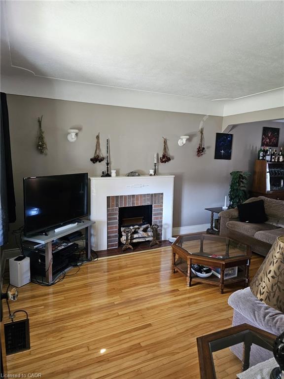 59 Dunkirk Drive, Hamilton, ON - Indoor Photo Showing Living Room With Fireplace