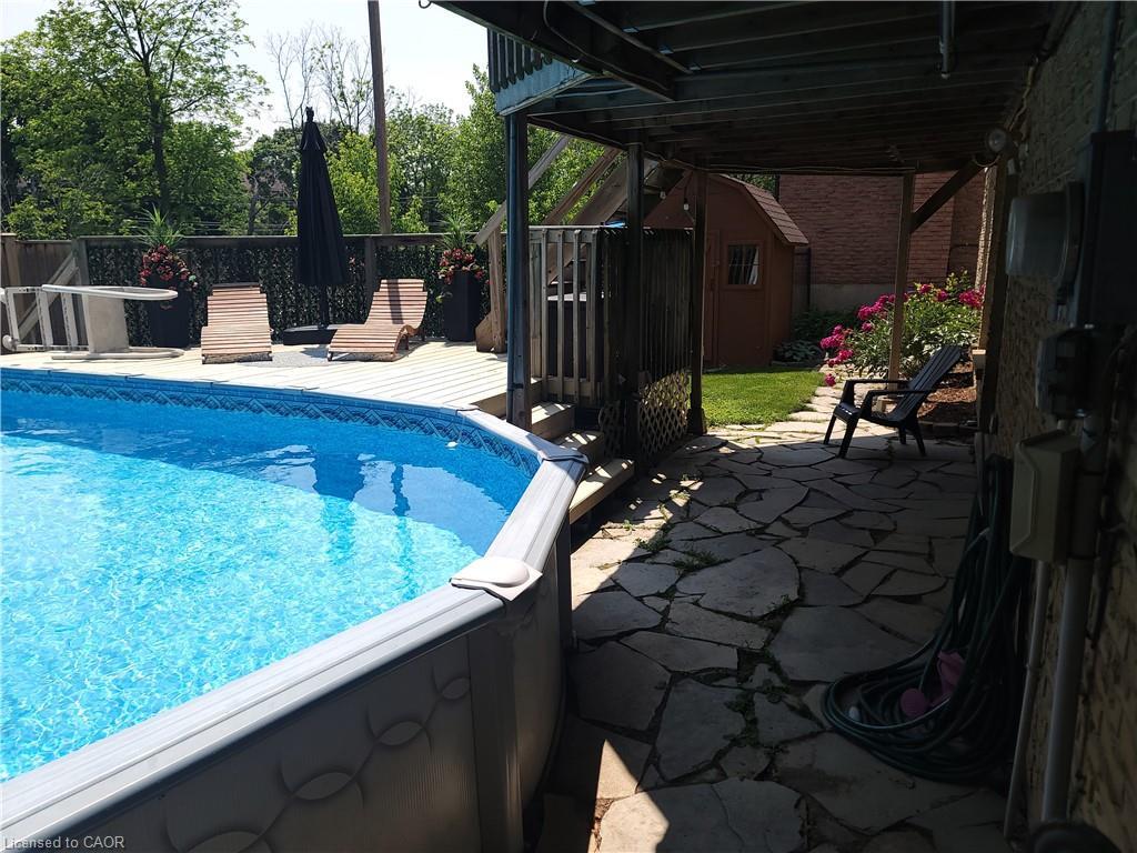 47 Manor Drive, Kitchener, ON - Outdoor With Above Ground Pool