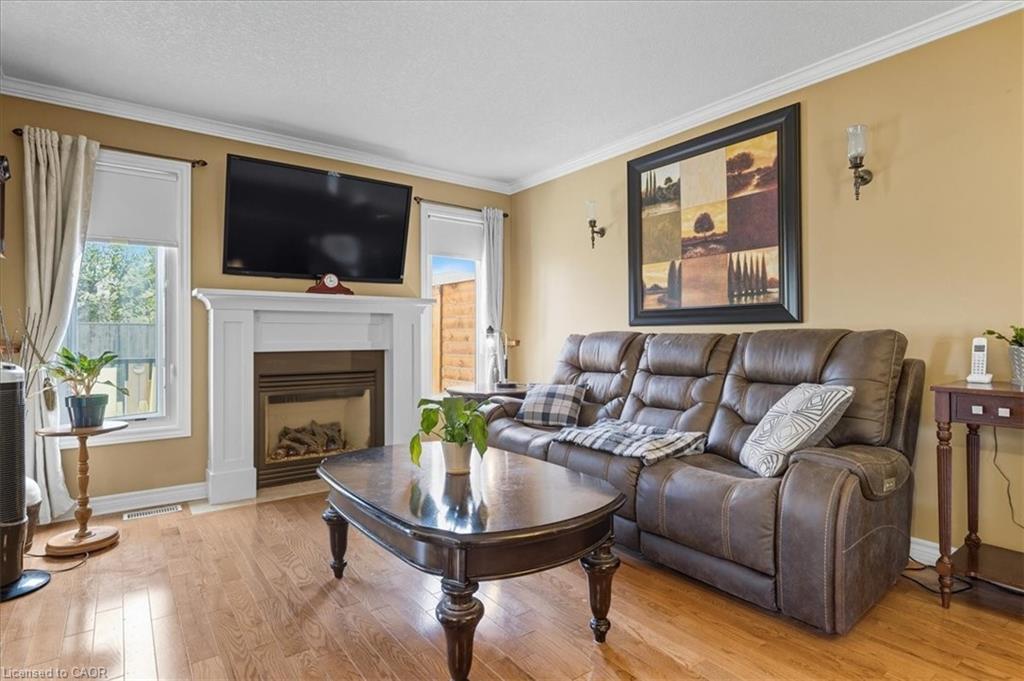 57 Tweedsdale Street, Kitchener, ON - Indoor Photo Showing Living Room With Fireplace
