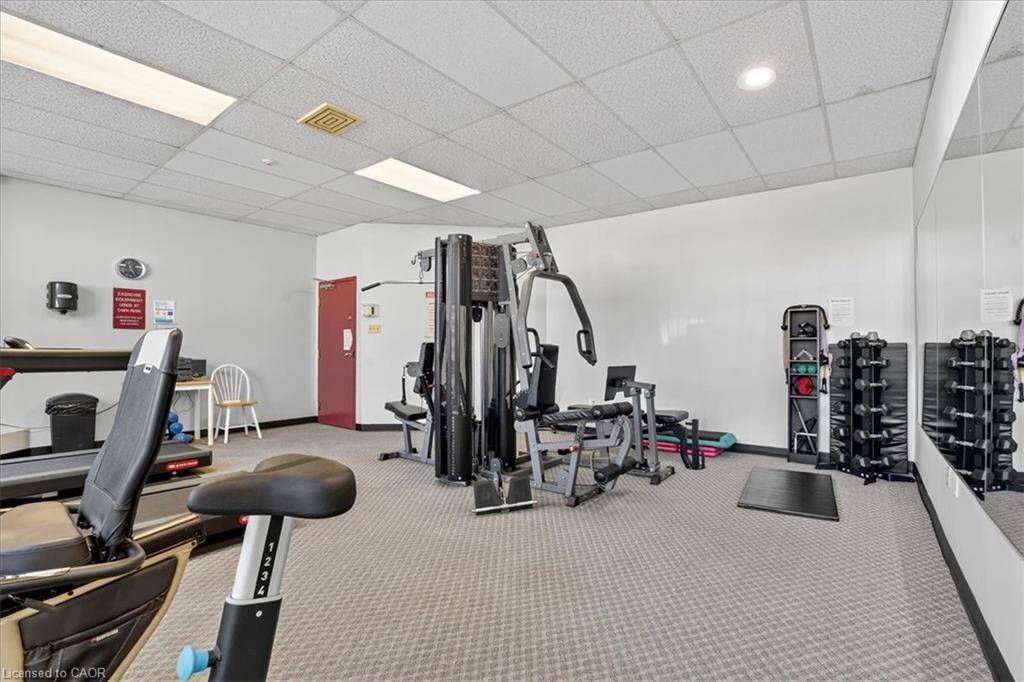 506-3227 King Street E, Kitchener, ON - Indoor Photo Showing Gym Room