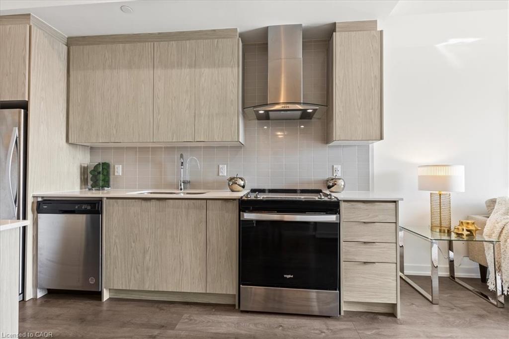 505-55 Duke Street W, Kitchener, ON - Indoor Photo Showing Kitchen With Stainless Steel Kitchen