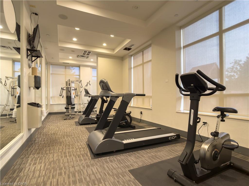1413-55 Strathaven Road, Mississauga, ON - Indoor Photo Showing Gym Room