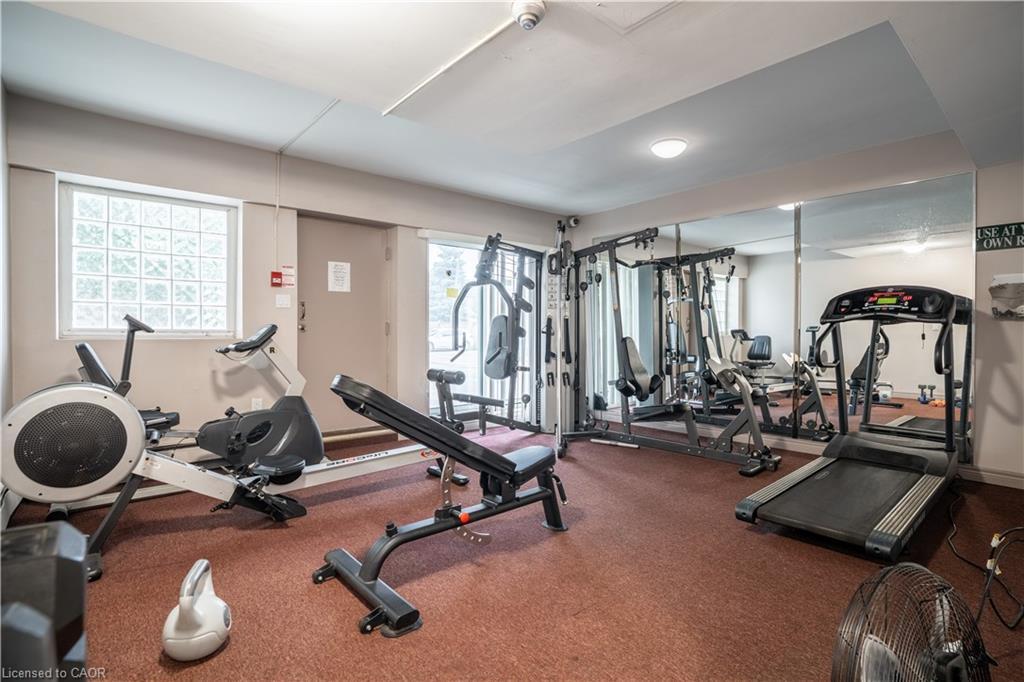 204-141 Catharine Street, Hamilton, ON - Indoor Photo Showing Gym Room
