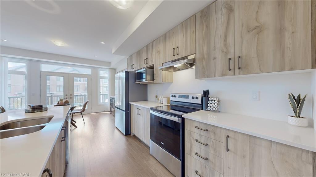 469 Provident Way, Mount Hope, ON - Indoor Photo Showing Kitchen With Stainless Steel Kitchen With Double Sink