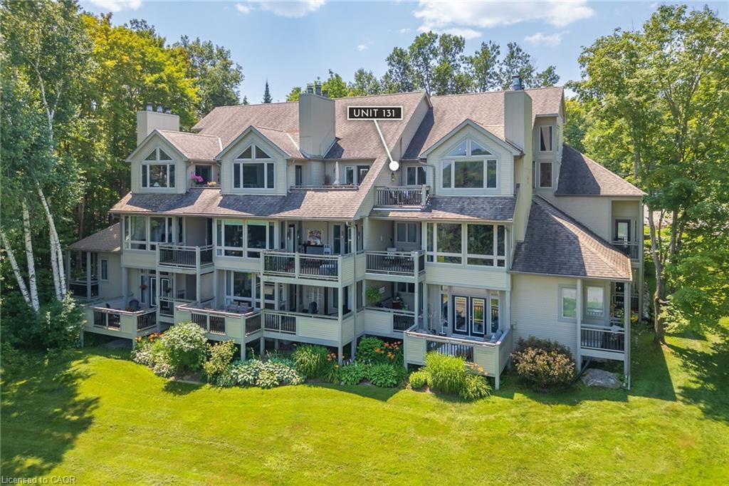 1-131 Grandview Hilltop Drive, Huntsville, ON - Outdoor With Deck Patio Veranda With Facade