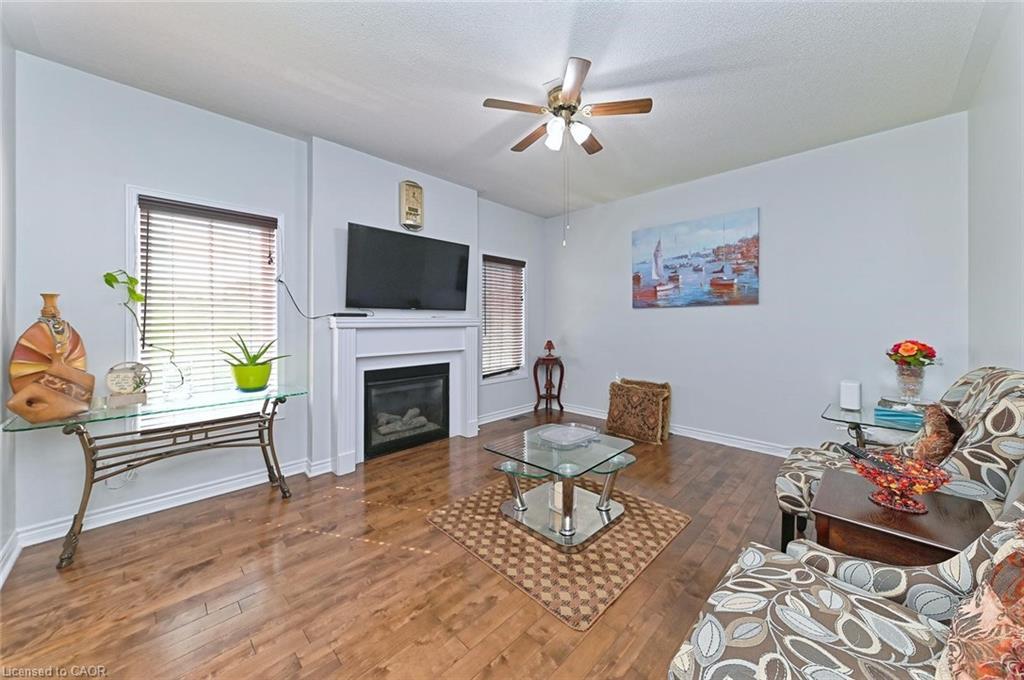 28 Abbotsbury Drive, Brampton, ON - Indoor Photo Showing Living Room With Fireplace