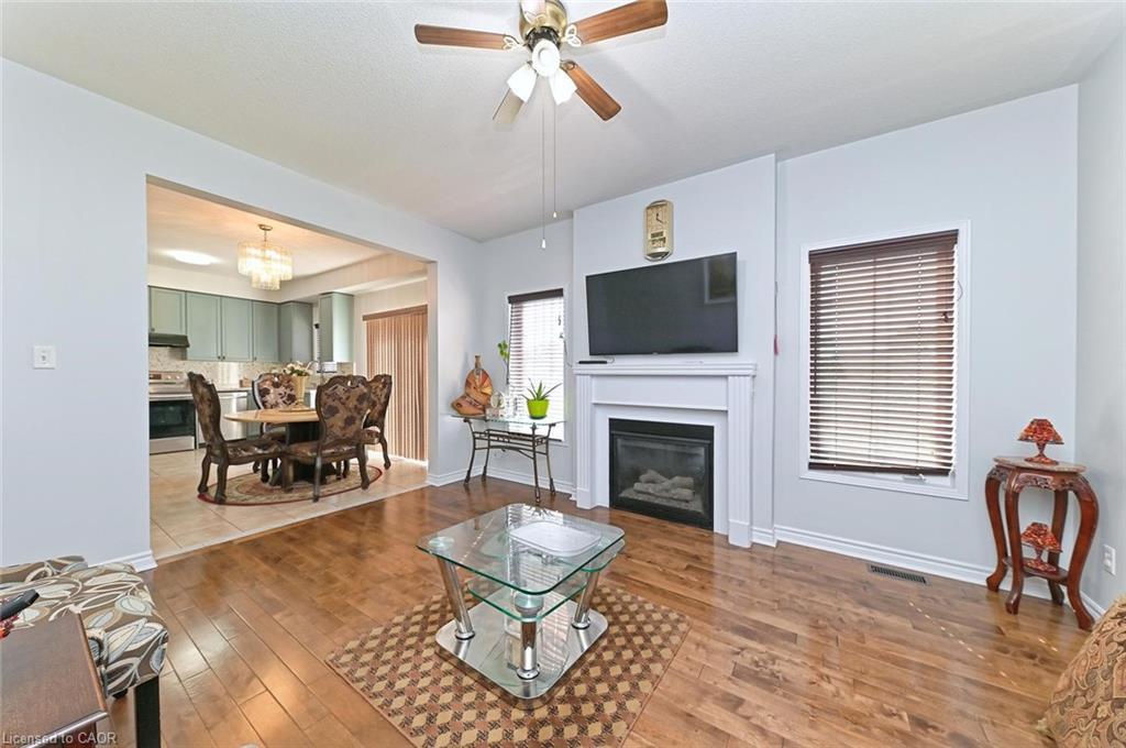 28 Abbotsbury Drive, Brampton, ON - Indoor Photo Showing Living Room With Fireplace
