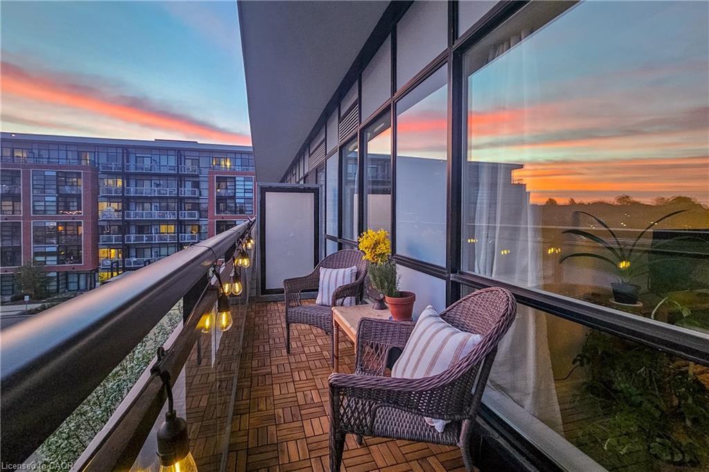 412-155 St. Leger Street, Kitchener, ON - Outdoor With Balcony With Exterior