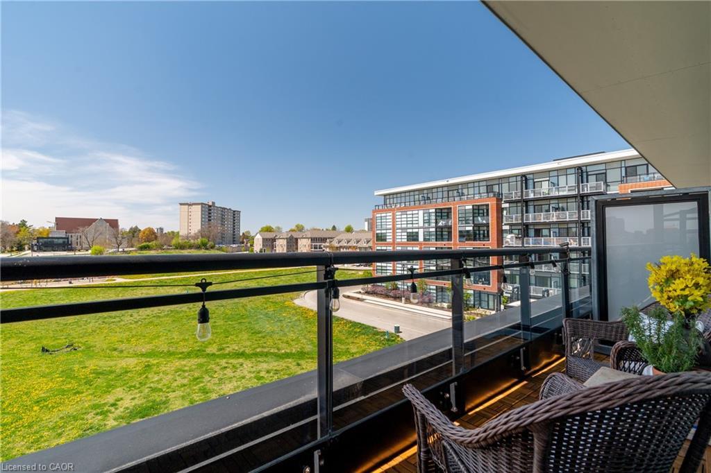 412-155 St. Leger Street, Kitchener, ON - Outdoor With Balcony With View
