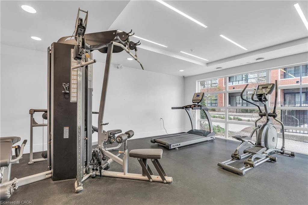 412-155 St. Leger Street, Kitchener, ON - Indoor Photo Showing Gym Room