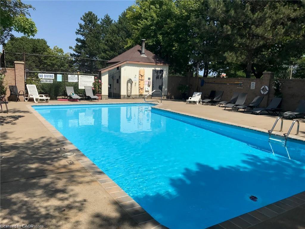 6-1508 Upper Middle Road, Burlington, ON - Outdoor With In Ground Pool With Backyard