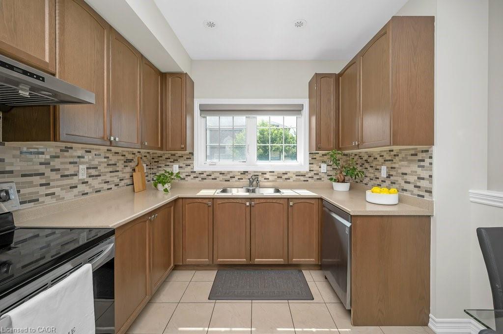34 Aspen Hills Road, Brampton, ON - Indoor Photo Showing Kitchen With Double Sink