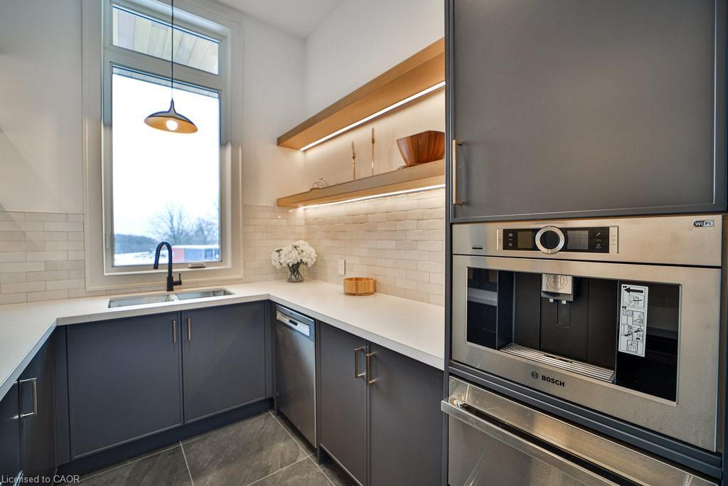 2284 Sideroad 1, Burlington, ON - Indoor Photo Showing Kitchen With Double Sink