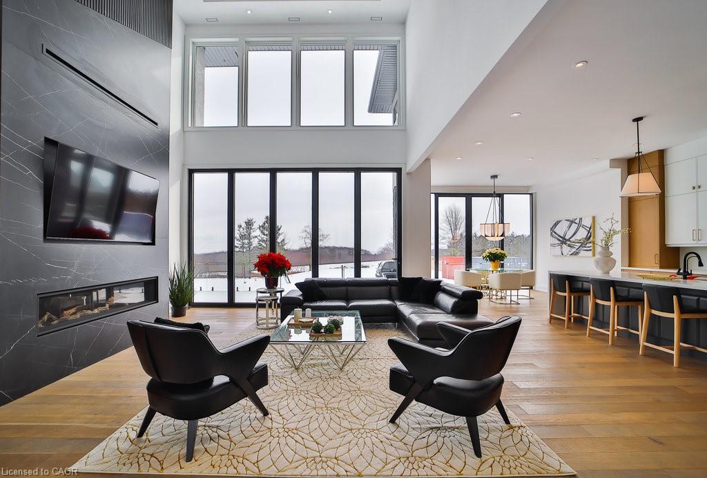 2284 Sideroad 1, Burlington, ON - Indoor With Fireplace