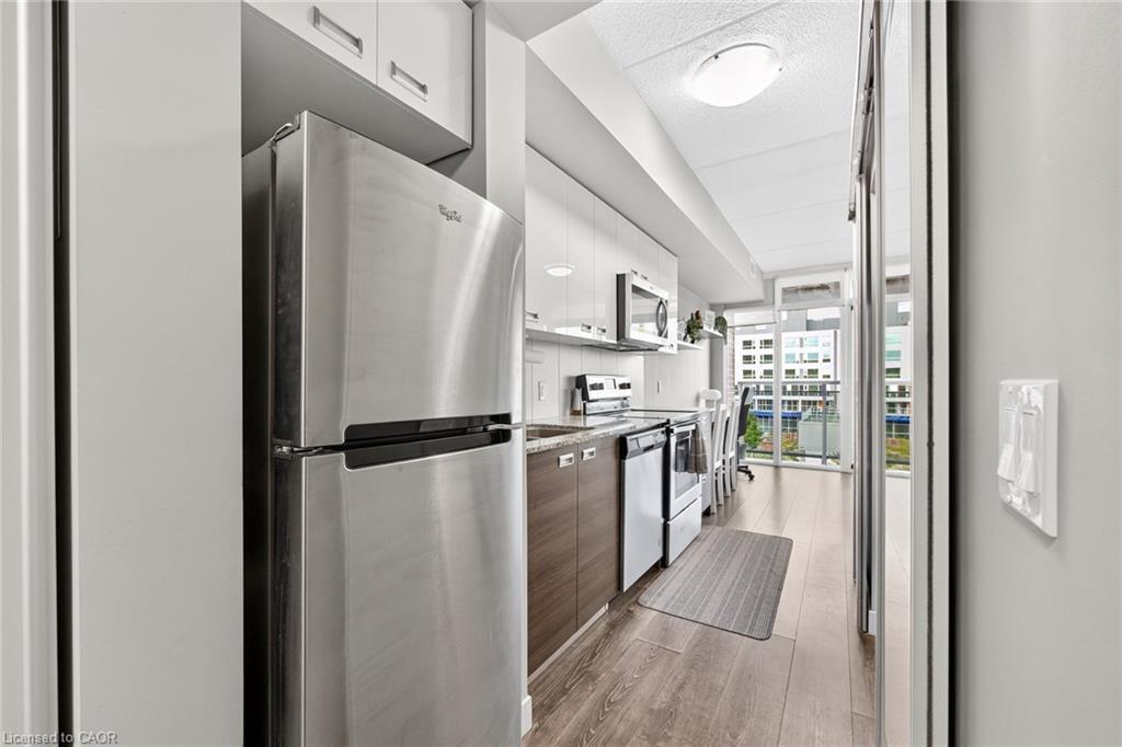 406-308 Lester Street, Waterloo, ON - Indoor Photo Showing Kitchen With Stainless Steel Kitchen