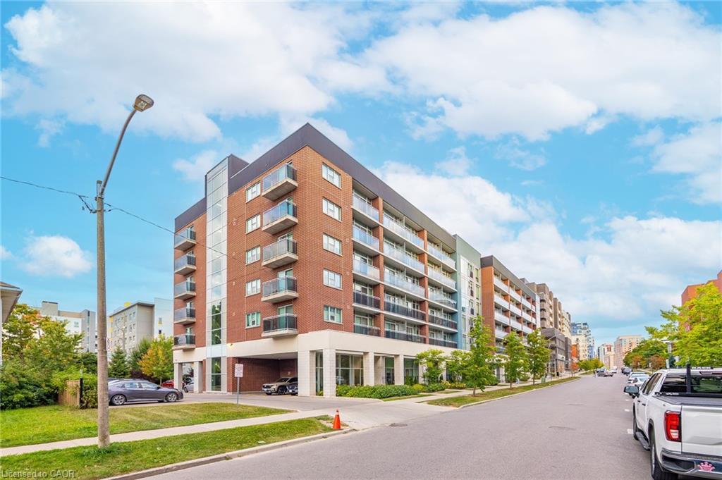 406-308 Lester Street, Waterloo, ON - Outdoor With Balcony With Facade