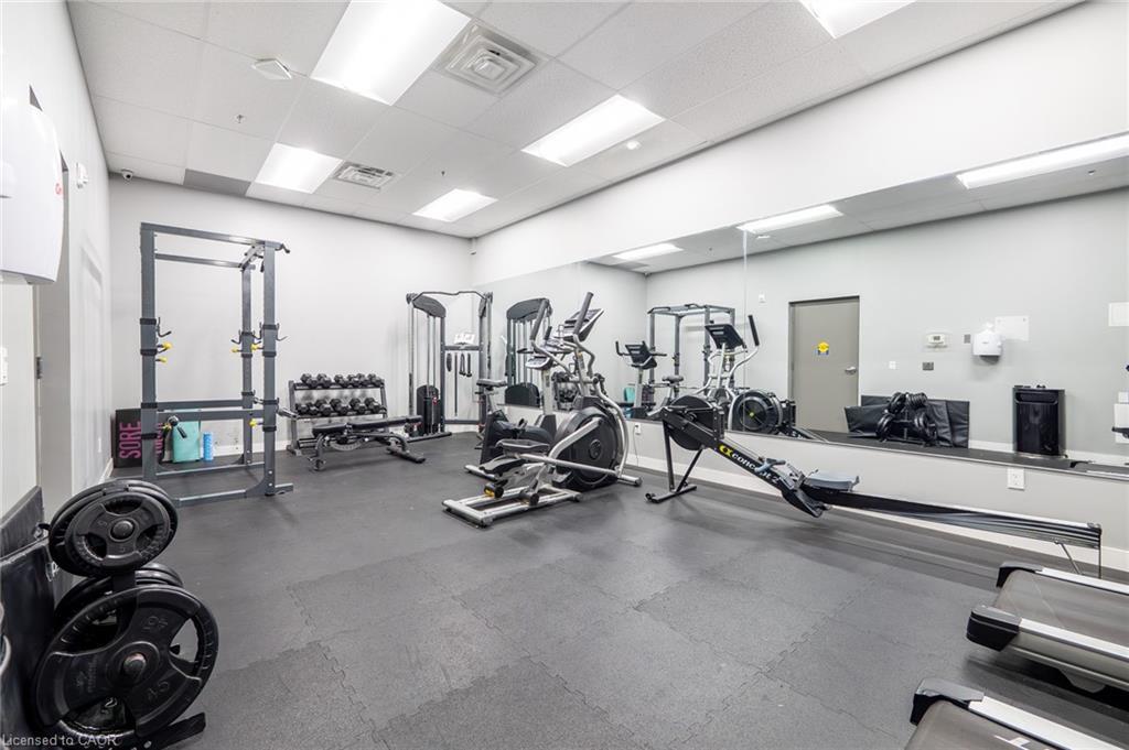 406-308 Lester Street, Waterloo, ON - Indoor Photo Showing Gym Room
