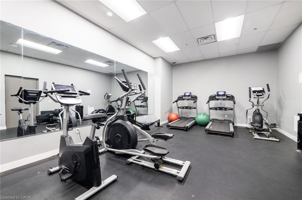 406-308 Lester Street, Waterloo, ON - Indoor Photo Showing Gym Room
