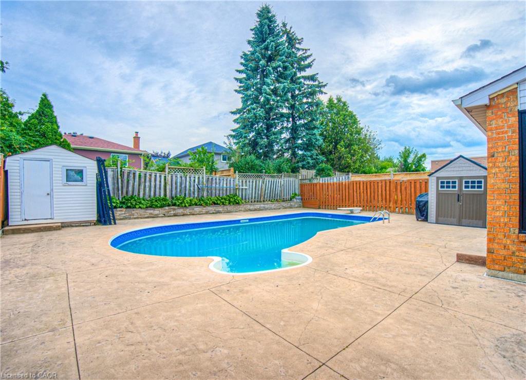 243 Highview Drive, Kitchener, ON - Outdoor With In Ground Pool