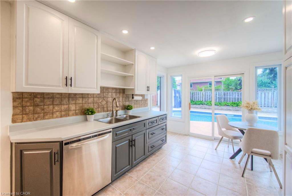 243 Highview Drive, Kitchener, ON - Indoor Photo Showing Kitchen With Double Sink