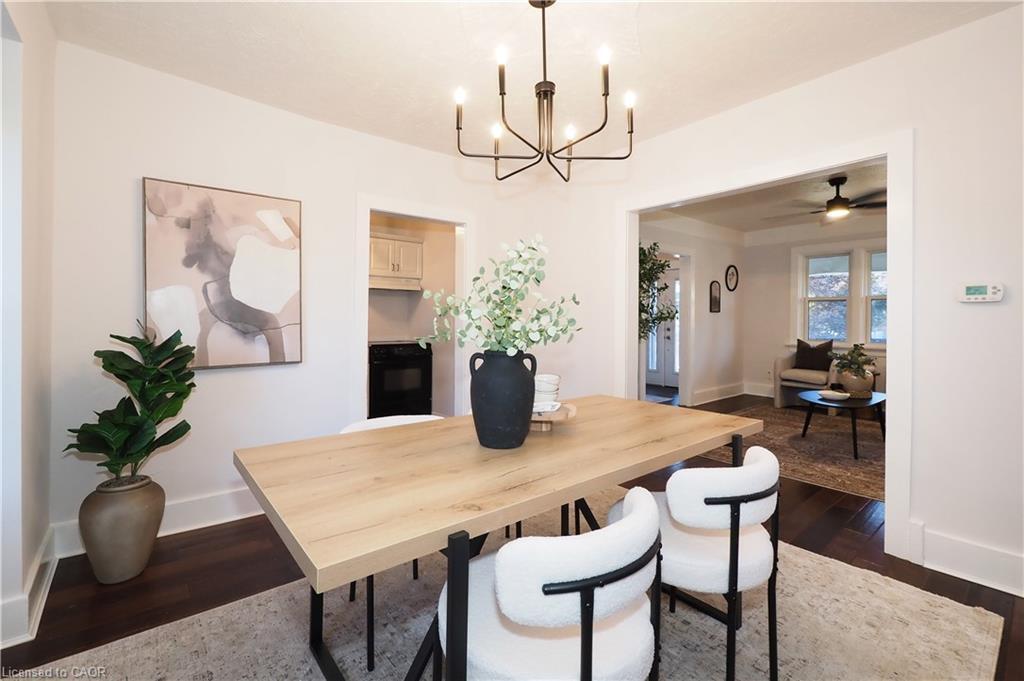 409 Wellington Street N, Kitchener, ON - Indoor Photo Showing Dining Room