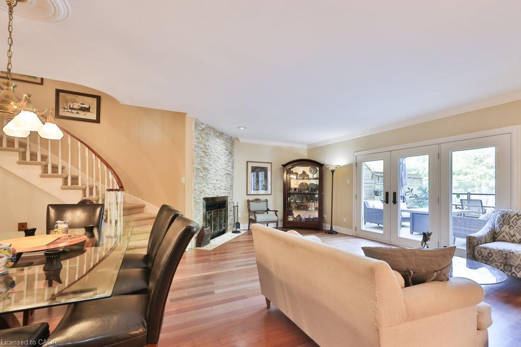 68 Tradewind Drive, Oakville, ON - Indoor Photo Showing Living Room With Fireplace