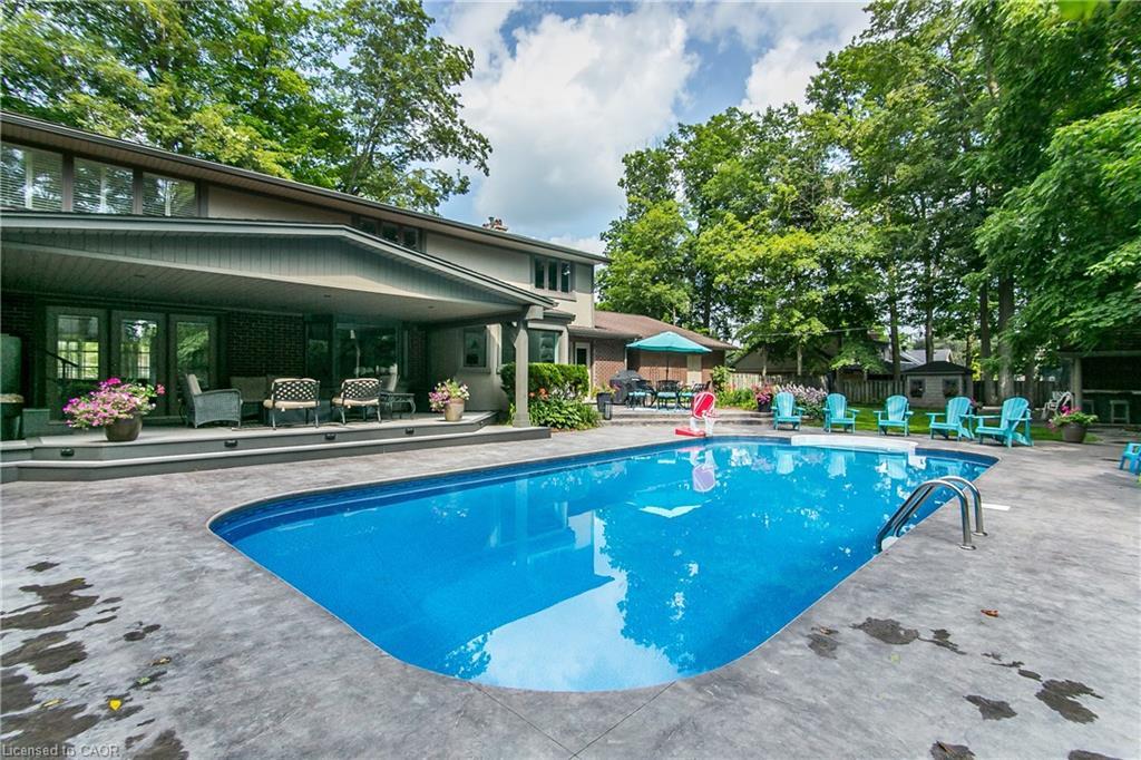 358 Green Acres Drive, Waterloo, ON - Outdoor With In Ground Pool With Deck Patio Veranda With Backyard