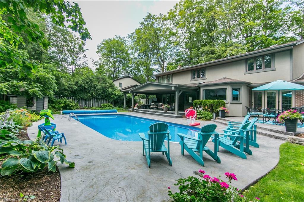 358 Green Acres Drive, Waterloo, ON - Outdoor With In Ground Pool With Deck Patio Veranda With Backyard