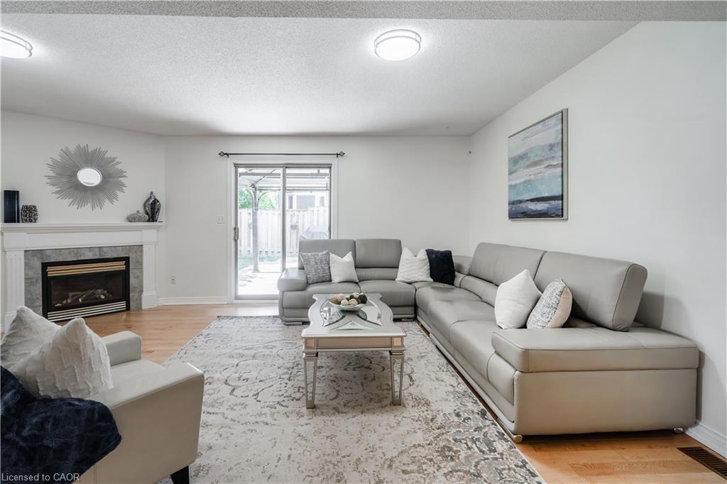 Basement-1 Resolute Drive, Hamilton, ON - Indoor Photo Showing Living Room With Fireplace