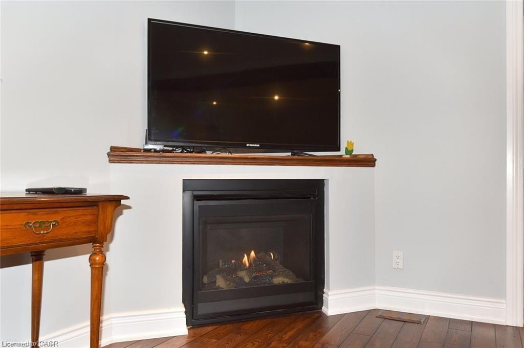 293 Fairfield Avenue, Hamilton, ON - Indoor Photo Showing Living Room With Fireplace