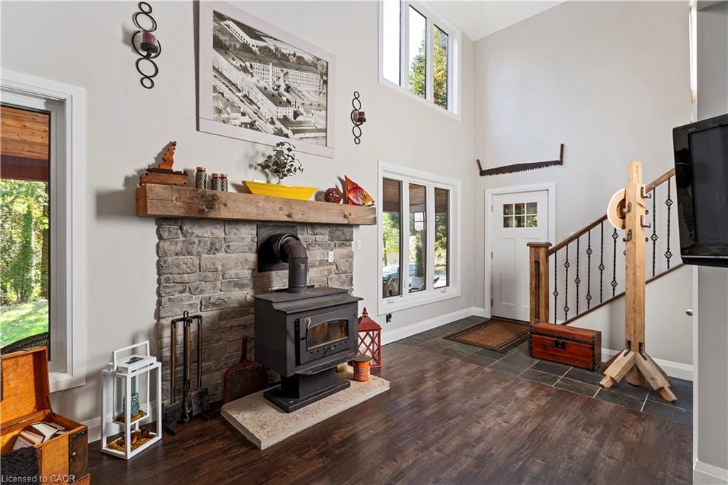 8 15Th Avenue, South Bruce Peninsula, ON - Indoor Photo Showing Other Room With Fireplace