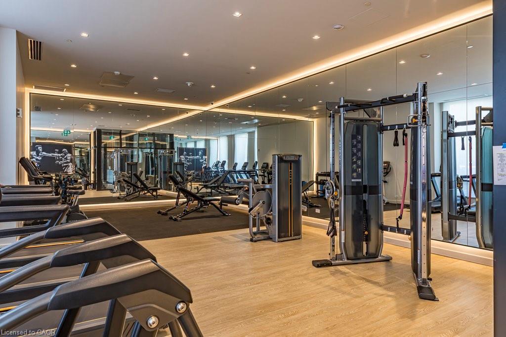 727-1 Jarvis Street, Hamilton, ON - Indoor Photo Showing Gym Room