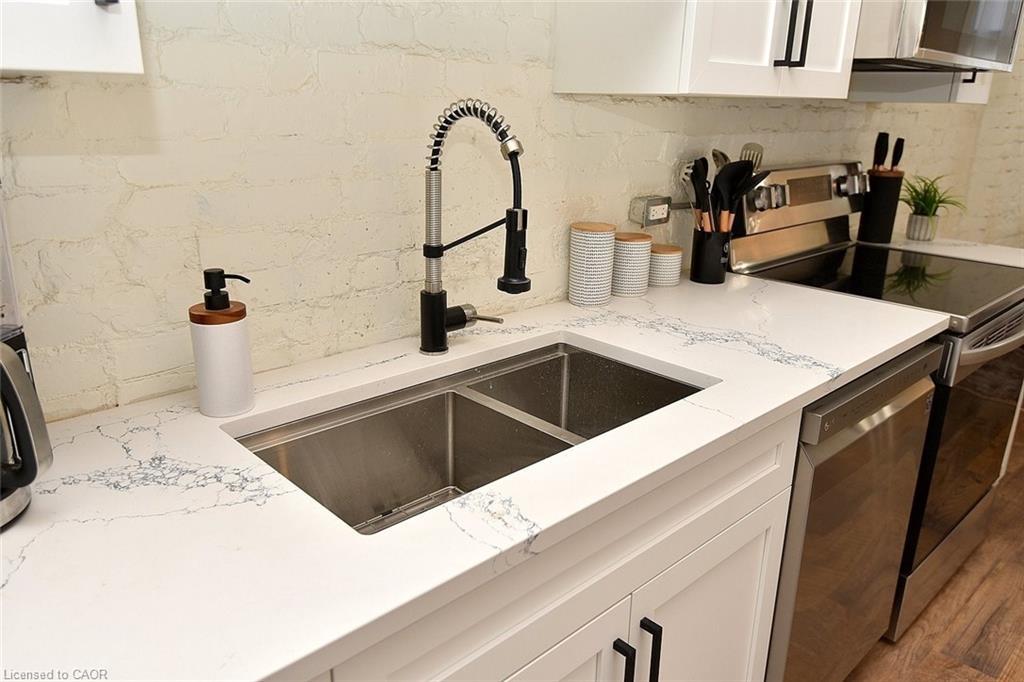 277 Main Street W, Hamilton, ON - Indoor Photo Showing Kitchen With Double Sink